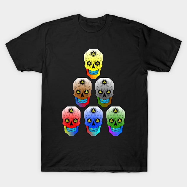 Skull-Pyramid T-Shirt by simokava